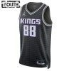 Dres Sacramento Kings Neemias Queta 88 Jordan 2022-23 Statement Edition Crno Swingman - Dječji